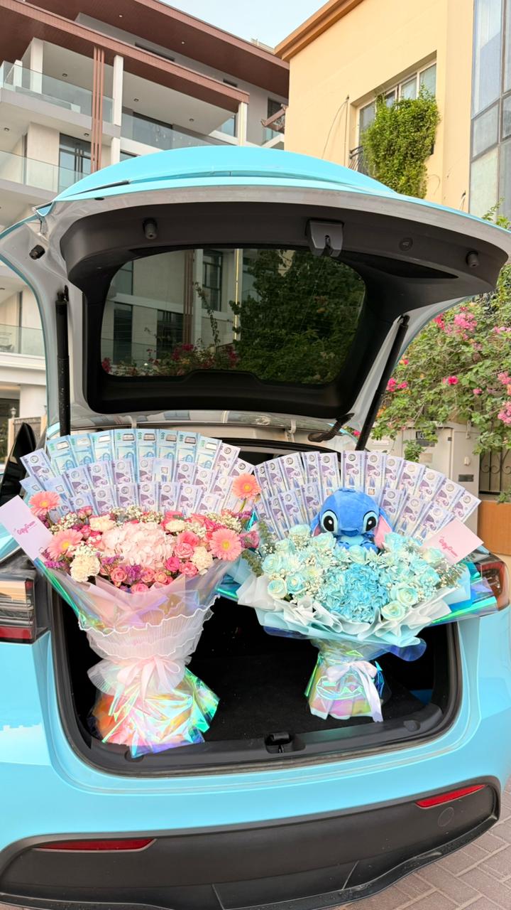 Customizable money bouquet gift