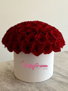50 Red roses in nox
