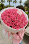 Pink Glitter Roses Bouquet